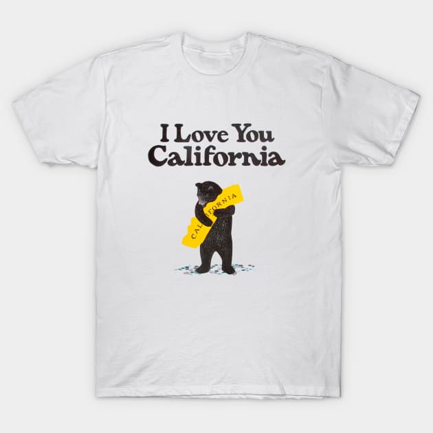 I Love You California T-Shirt by Charlles